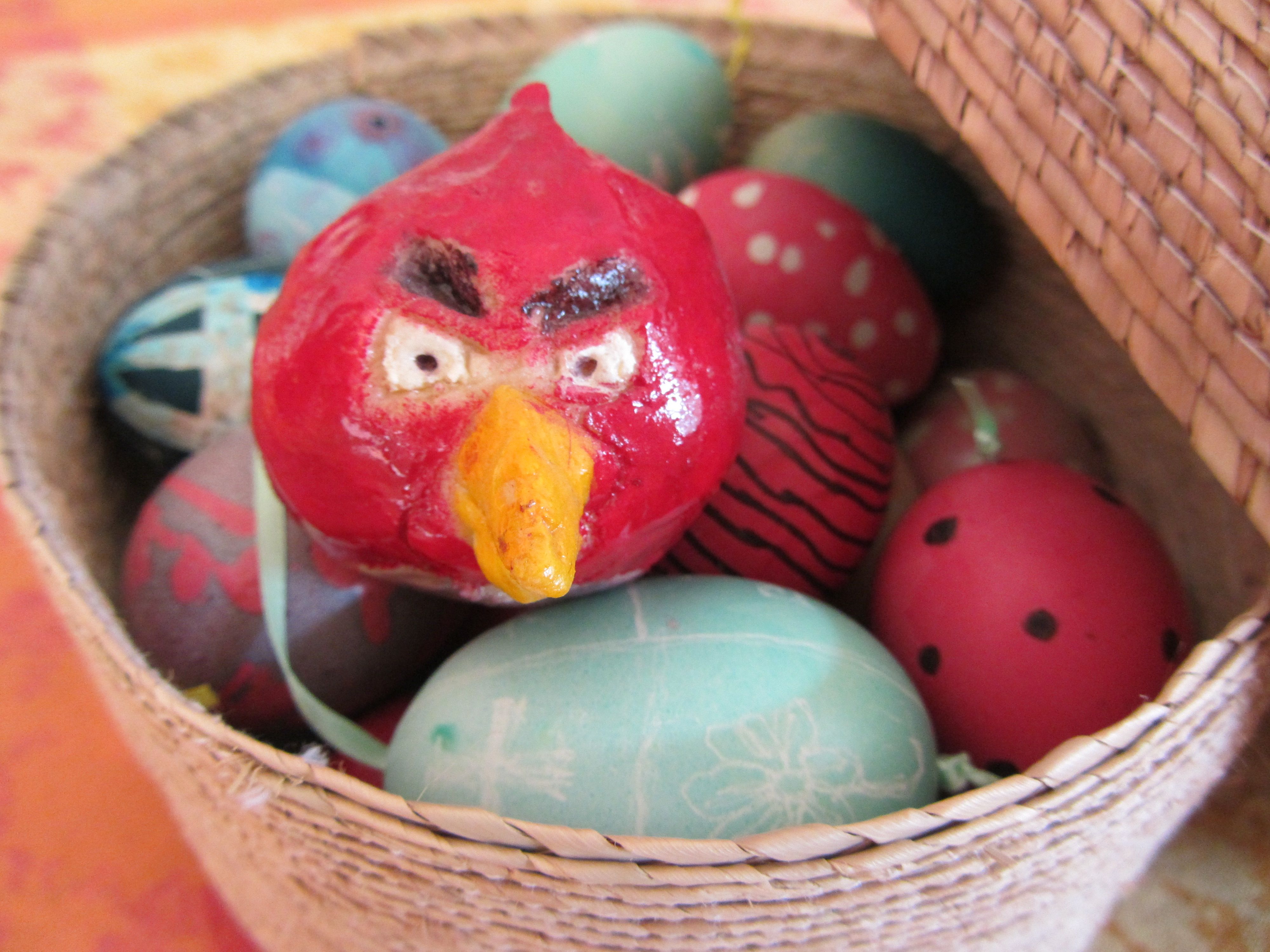 Angry bird in Easter eggs!
